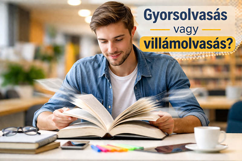 Mi a különbség a gyorsolvasás és a villámolvasás között? Megmutatjuk, melyik mire jó, és mikor érdemes tanfolyamot választani.