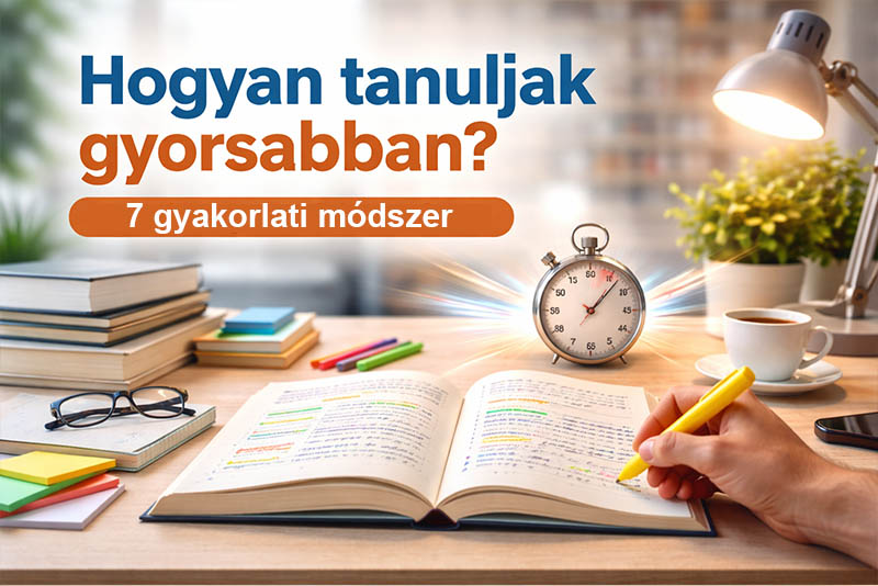 Hogyan tanulj gyorsabban? Egy 7 lépéses rendszer, ami valóban működik